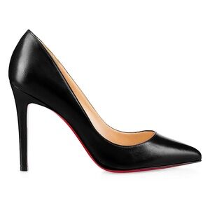 Christian Louboutin Pigalle 100MM Classic Black Nappa Leather Pumps 37